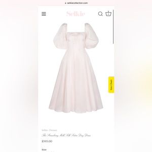 Selkie Strawberry Milk Satin Day Dress 4X